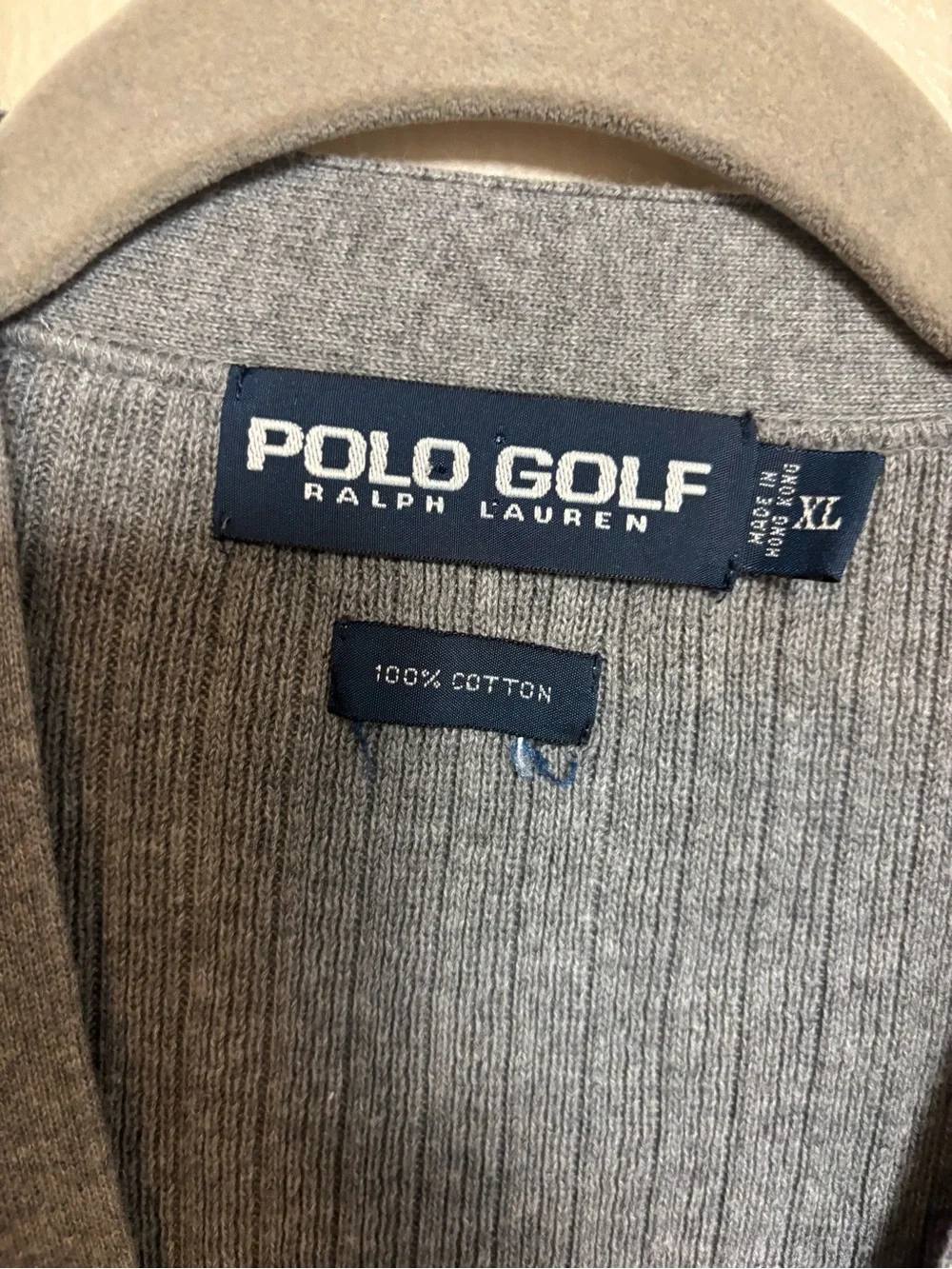 Vintage Y2K Polo Ralph Lauren Men’s V-Neck Button Front Knit Sweater Vest XL